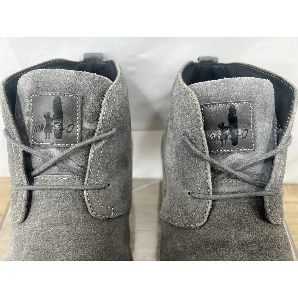 johnnie-O Mens The Chill Chukka Gray Ankle Boots Size 11 (7228983)